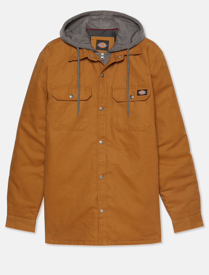 Dickies Fleece Hooded Duck Shirt Jack - Brown Duck