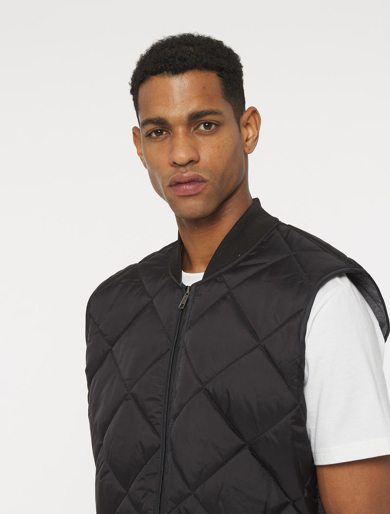 Dickies Diamond Quilted Vest - Black