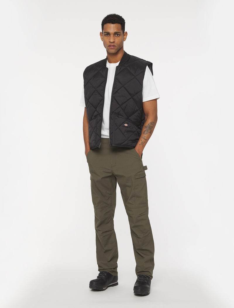 Dickies Diamond Quilted Vest - Black