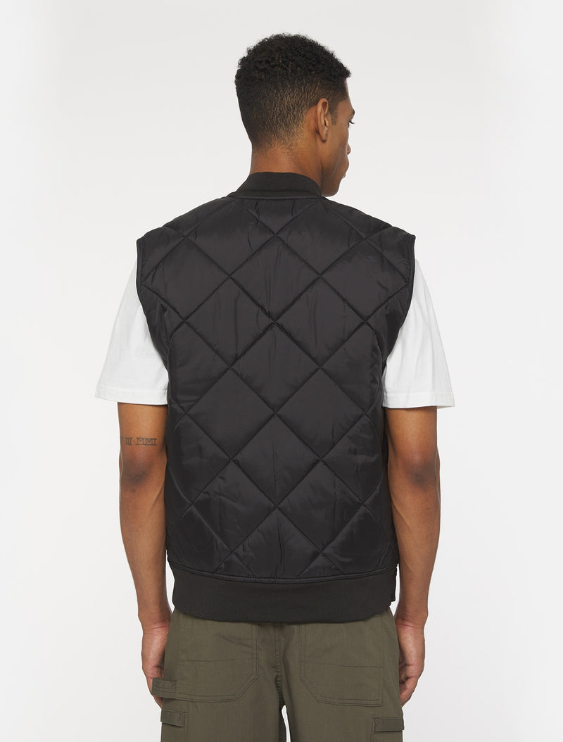 Dickies Diamond Quilted Vest - Black