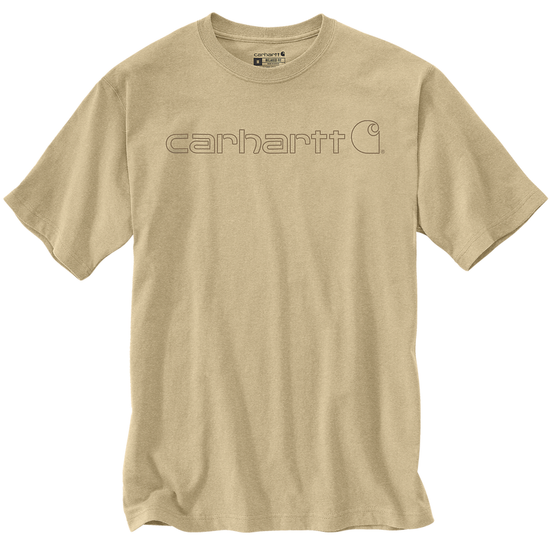 Dearborn Relaxed  Logo Tshirt A-36 Beach heather