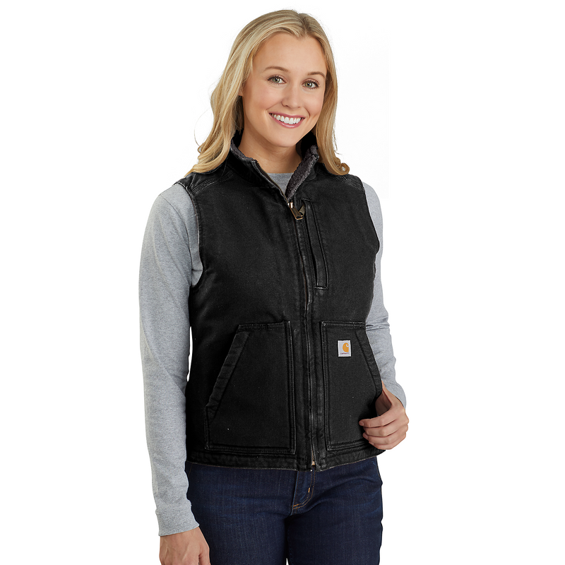 Carhartt Women's Mock Neck Vest - 104224 BLK