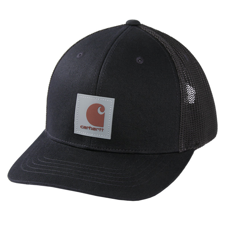 Carhartt Twill Mesh-Back Logo Patch Cap - Black 105612