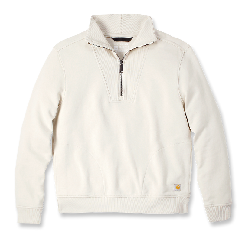 Carhartt Tencel Fibre Halfzip Sweatshirt - 106451 - A16 Oat Milk