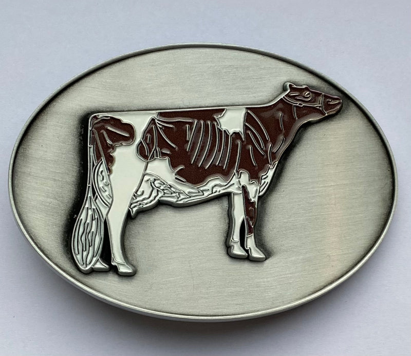 Belt buckle Holstein 3D Red&white