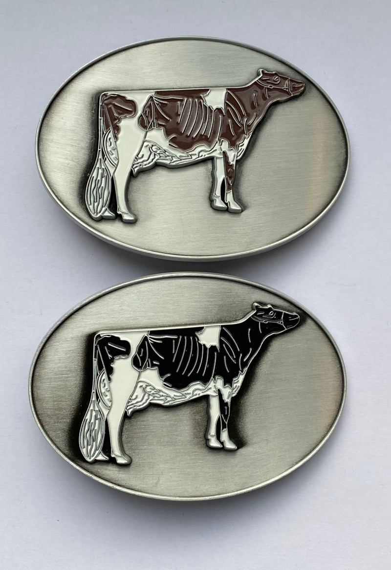 Belt buckle Holstein 3D Red&white