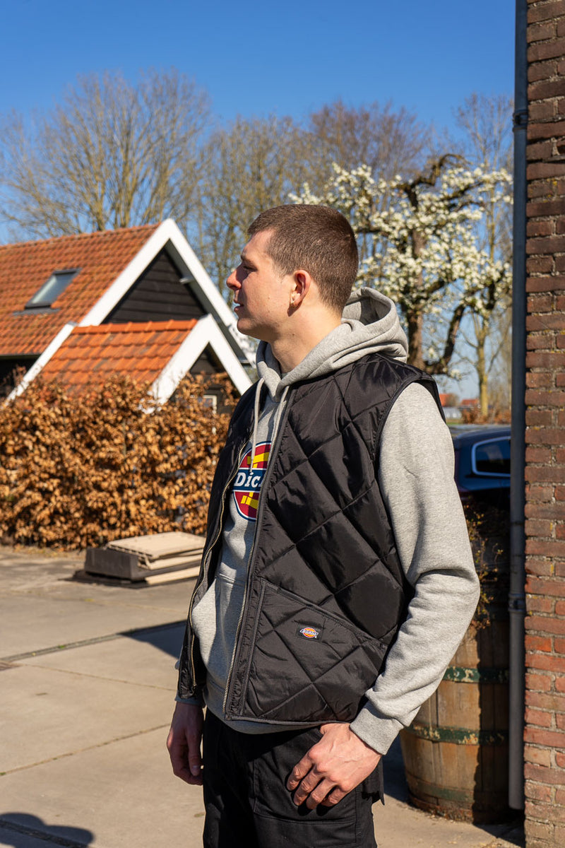 Dickies Diamond Quilted Vest - Black